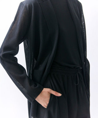 BEIGE， PYRRHOT / シアーコンビ ニットジャケット Black