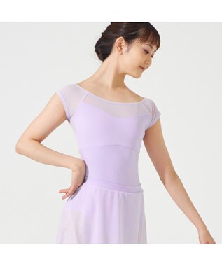 Chacott フレンチスリーブレオタード ライラック