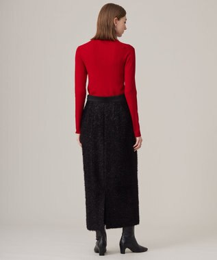 ICB 【CLASSY.1月号掲載・新色追加・洗える】エクストラファインメリノ タートルネックプルオーバー レッド系