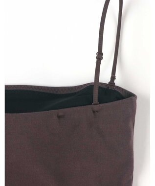 AMPHI カップ付きインナー 【ブラトップ】 ストラップ取り外し可 上向きで立体的なバストシルエット しめつけ感が少ない 脇スッキリ JWG102 アンフィ／ワコール ブラウン