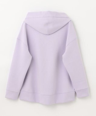 ANY 【洗える】ライトウエイト スリットネックパーカー ラベンダー