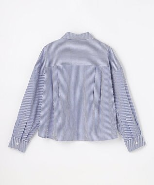 ANY 【POLO BCS別注】プレッピークロップドシャツ ブルーストライプ