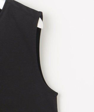 J.PRESS LADIES L 【洗える】スムースジャージー ノースリーブ カットソー ブラック系