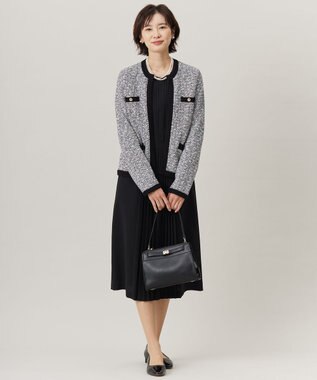 J.PRESS LADIES 【3way】3連パール ネックレス シルバー系
