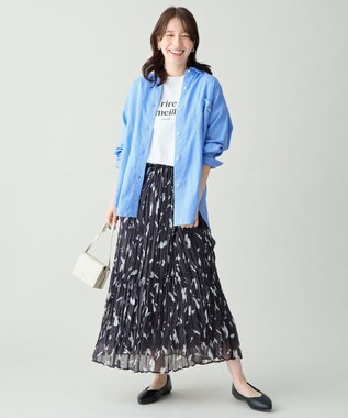 ANY 【Sサイズあり】ヨーロピアンリネンオーバーシャツ ブルー