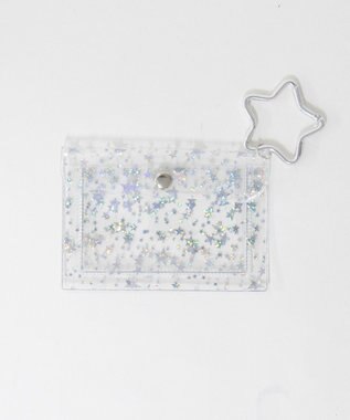 WEGO ラメスタークリアカードポーチ