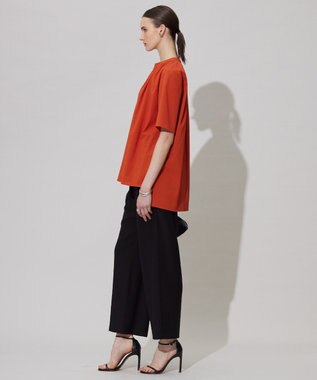 ICB L 【洗える】 サラドラトリコット カットソー オレンジ系