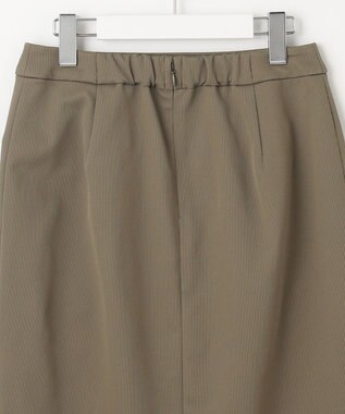 J.PRESS LADIES 【洗える・イージーケア】 アクティブピケストレッチ ナロー スカート カーキ系