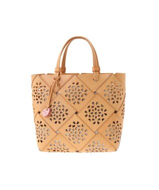 genten フラッターバスケット 手提げバッグ ヌメベージュ