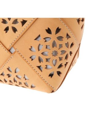 genten フラッターバスケット 手提げバッグ ヌメベージュ