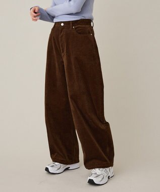 CRAFT STANDARD BOUTIQUE コーデュロイコクーンパンツ Brown