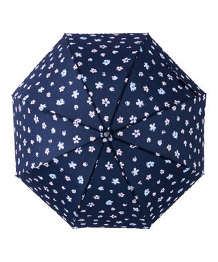 MOONBAT estaa 【耐風】長傘 フォーリングフラワー UV ネイビーブルー