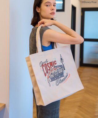 AMERICAN HOLIC Pizza Planet キャンバストートバッグ Ivory