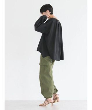 AMERICAN HOLIC 異素材バックタックドッキングプルオーバー Black