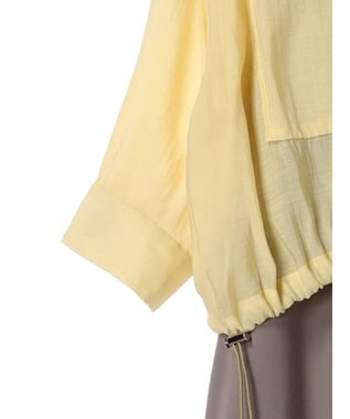 YECCA VECCA 【2点SET】シアーシャツ×Aラインキャミワンピース Yellow