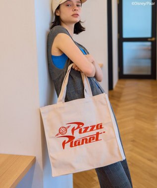AMERICAN HOLIC Pizza Planet キャンバストートバッグ Ivory