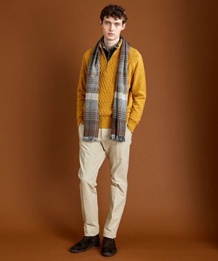 JOSEPH ABBOUD 【保温性/滑らかな肌触り/多機能ポロシャツ】 ウィンターダディー ポロシャツ カーキ系4