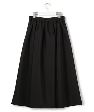 23区 L 【洗える】フルーフィーツイル フレア スカート ブラック系