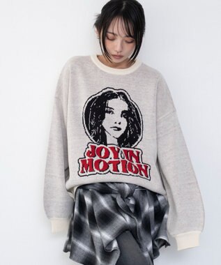 WEGO グラフィックニットプルオーバー