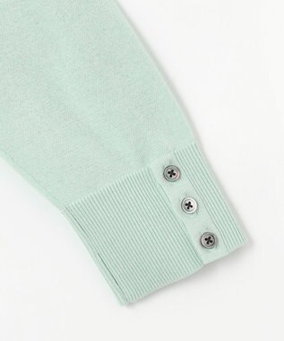 J.PRESS LADIES L 【洗える】Cotton Acetate ストライプ ニット プルオーバー ミント系