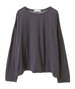 AMERICAN HOLIC バック切替シアー長袖トップス Charcoal Gray