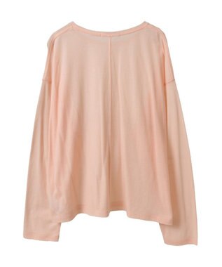 AMERICAN HOLIC バック切替シアー長袖トップス Peach