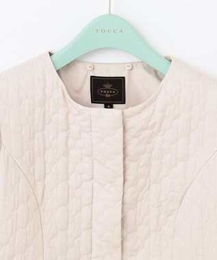 TOCCA LAURA キルティングショートコート ベージュ系