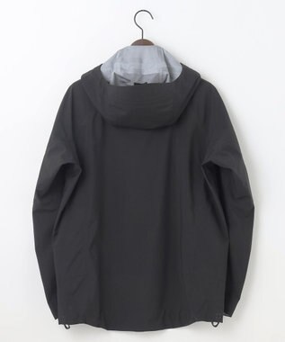 JOSEPH ABBOUD MOUNTAIN 【ECO撥水/耐水性/透湿/防水素材/ストレッチ/軽量/ライナードッキング対応】ボイルドポリエステル マウンテンシェルパーカー ブラック系