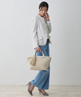 ROOTOTE 1071【幅広マチ】LT.デリ.ワイド.ツーカラー-B 01：ホワイト×ゴールド