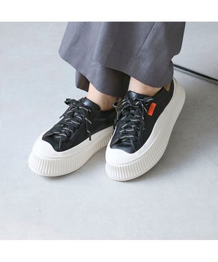 MODE ET JACOMO <carino>デザインソールスニーカー ブラック