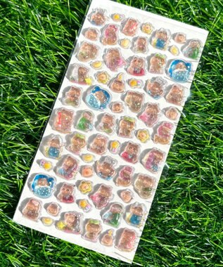 WEGO ぷっくりカピバラステッカー 柄3