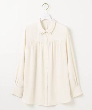 ANY SIS 【洗える】ビジュー ブラウス アイボリー