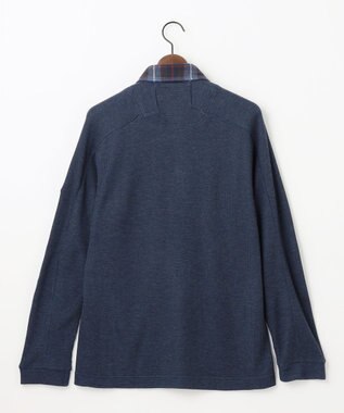 JOSEPH ABBOUD MOUNTAIN 【サスティナブル/吸水速乾】ドライミックスメリノポロ ダルブルー系