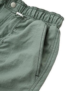 Green Parks ・ＳＵＧＡＲ　ＳＰＯＯＮ　配色ｓｔギャザーパンツ Green
