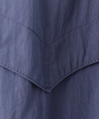 J.PRESS MEN コットンナイロンタイプライター ゴルフジャケット ダルブルー系