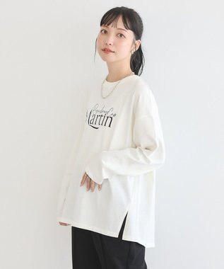 earth music&ecology グラフィックロンＴ Off White