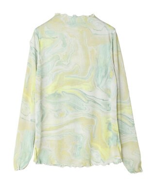 CRAFT STANDARD BOUTIQUE プリント柄スタンドネックプルオーバー Green