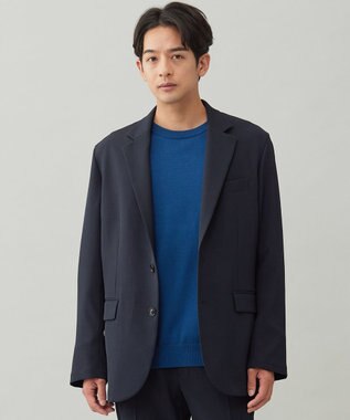 UNFILO MENS 【OCEANS 雑誌・web・YouTube 掲載】WOOL TOUCH 機能美ジャケット【東レ開発のウール見え高機能素材】 ネイビー
