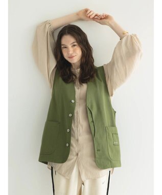 CRAFT STANDARD BOUTIQUE 【リサイクル】ヘビーツイルワークベスト Khaki