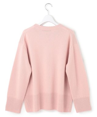 23区 【洗える】カシミヤブレンド クルーネック ニット ピンク系