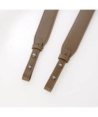 UNBILLION カシュカシュ cachechche / 通しハンドルシュリンク横長トート チョコ