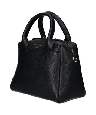 INTER-CHAUSSURES 【CHRISTIAN VILLA】ベーシックレザーハンドバッグ ブラック