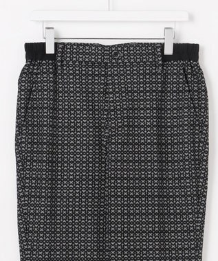 23区GOLF 【MEN】裏起毛ジャージーパンツ ストレッチ モノグラム 上品スタイル ブラック系5