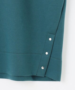 J.PRESS LADIES L 【WEB限定カラーあり】ダンボールニットジャージー カットソー ブルーグリーン系