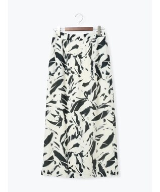 Te chichi 【2026年3月InRed掲載波瑠さん着用】ペイントパターンナロースカート オフホワイト