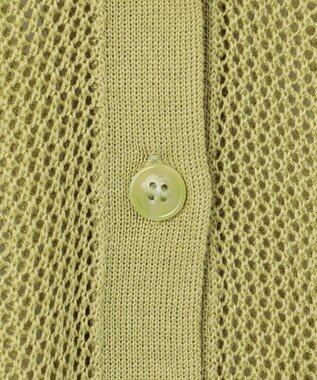 ANY メッシュカーディガン アップルグリーン