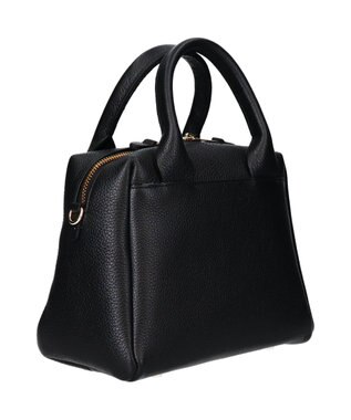 INTER-CHAUSSURES 【CHRISTIAN VILLA】ベーシックレザーハンドバッグ ブラック