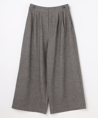 ANY L 【ウエストゴム】ライトツイードパンツ グレー