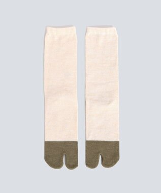 WHITE MAILS 【UNISEX】PAPER COLOR BLOCK 足袋ソックス オフホワイト