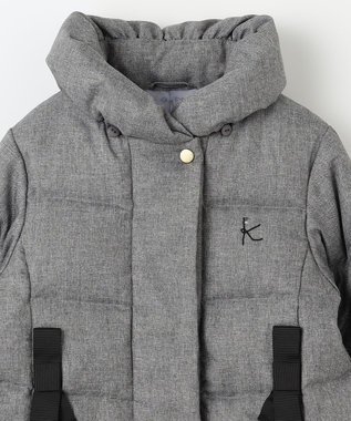 組曲 KIDS 【110-140㎝】ウールライク ダウンコート ライトグレー系